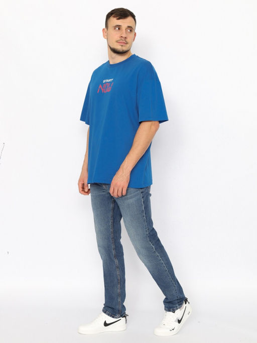 CRB wear/CWSM 60310-42 Футболка мужская,синий/Ex.Cherubino  фото 2