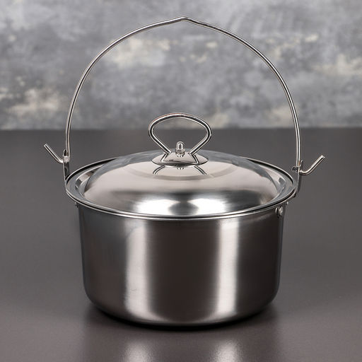 Котелок «Походный», 2.5 л, d=20 см, нержавеющая сталь, серебристый