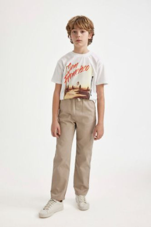 Erkek Cocuk Standart Paca Gabardin Pantolon