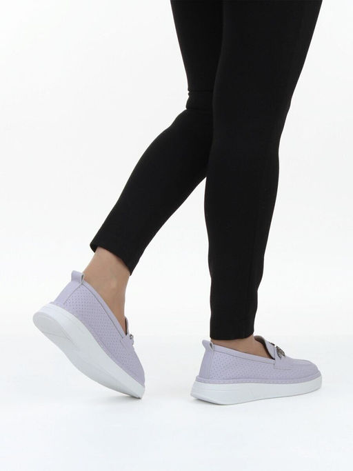 06-YE286-3 PURPLE Туфли женские (натуральная кожа)