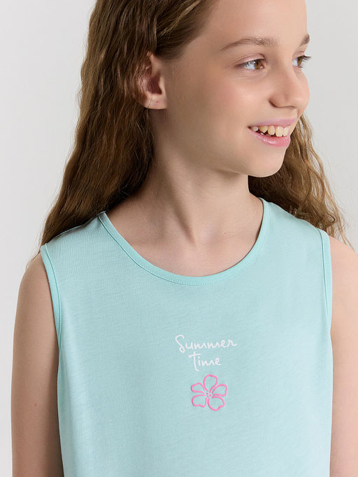 Платье для девочек голубое - Mark formelle фото 4