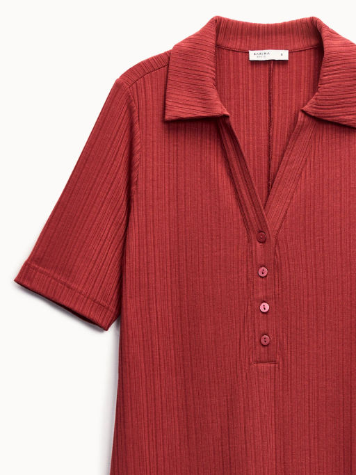 Платье миди с воротником поло ZR2608012903-21 / Zarina