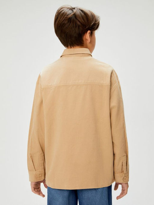 ACOOLA / Сорочка верхняя детская для мальчиков Jump бежевый  фото 4