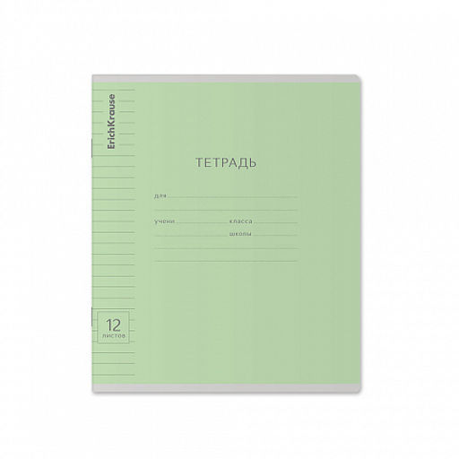 Цена за 280 шт. Тетрадь школьная ученическая ErichKrause Классика Visio ассорти, 12 листов, частая косая линейка (в плёнке по 10 шт.) фото 15