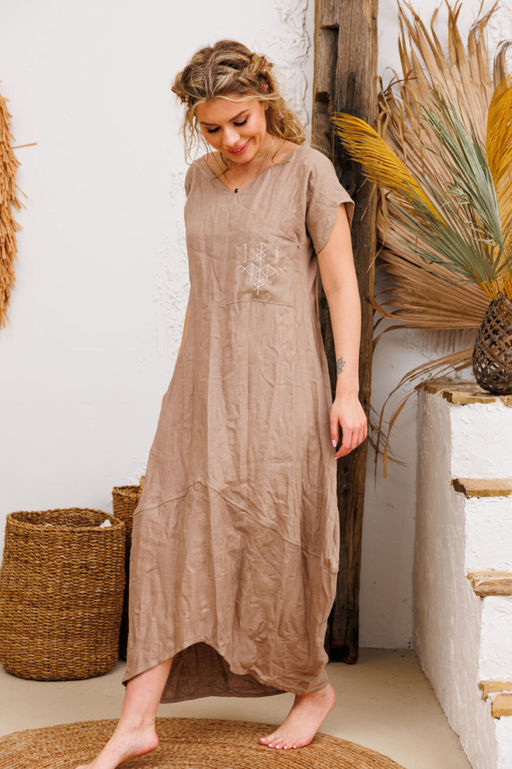 Платье AMORI 9733 льняной  фото 4