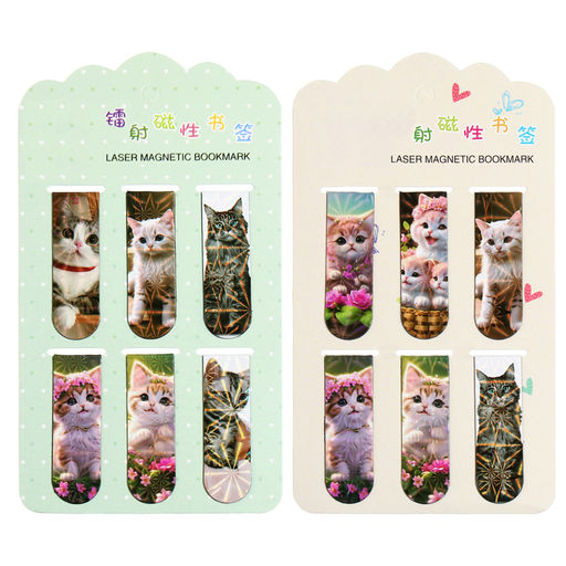 Набор закладкок для книг магнитных 6 штук МИКС Котята - Calligrata фото 2