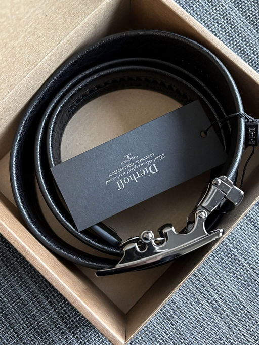 Мужской кожаный ремень автомат Dierhoff ДРА 2177/35 - Sergio valentini фото 3