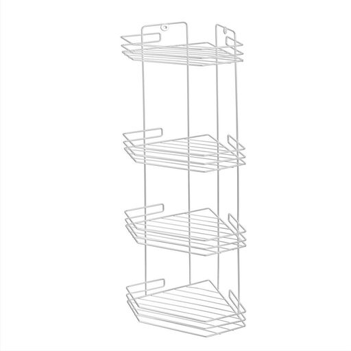 _Полка угловая 4-х секционная (20,5*20,5*72см) белая, арт. АЛТ74