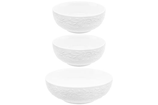 Набор 3 салатников 20,5*20,5*7,5 см 1 л + 15*15*6,5 см 600мл (2 шт.) Веточки-цветочки - Elan gallery фото 17