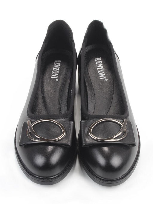 06-DYL74-D1 BLACK Туфли женские (натуральная кожа)