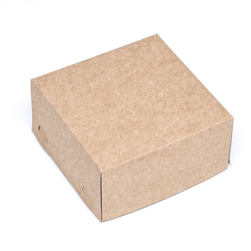 Цена за 10 шт. Коробка для торта 13,5 х 13,5 х 6,8 см - Simaland фото 3