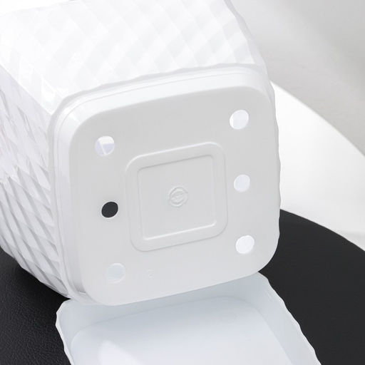 Горшок для цветов с поддоном СибПолимер «Классика», 2 л, пластик, белый