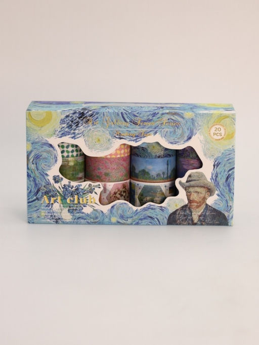 Набор декоративного скотча 20 шт. "Van Gogh" (1/1,5/2/3 см * 2 м)
