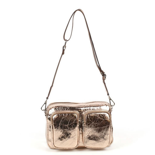 Женская кожаная сумка через плечо с объемными карманами 0117-20 - Cidirro фото 3