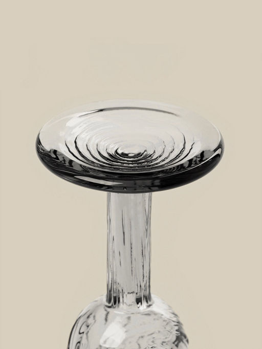 Бокал для шампанского SL-Home «Барк», 160 мл, стекло, серый