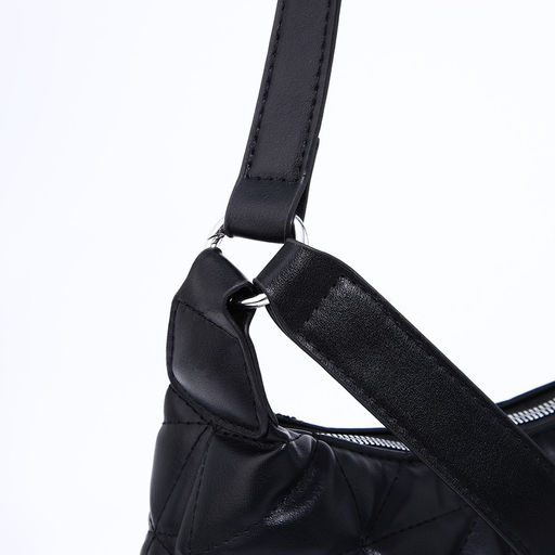Сумка-багет на молнии, цвет чёрный - Simaland фото 5