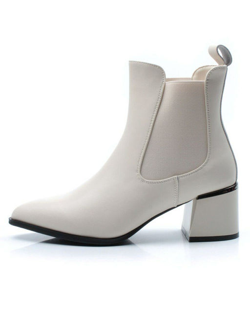 01-PCG269-2 LT.BEIGE Ботинки демисезонные женские (натуральная кожа, байка)