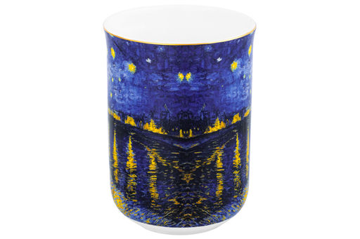 Кружка 350 мл 10,8*7,5*10,5 см "Звездная ночь над Роной" NEW BONE CHINA