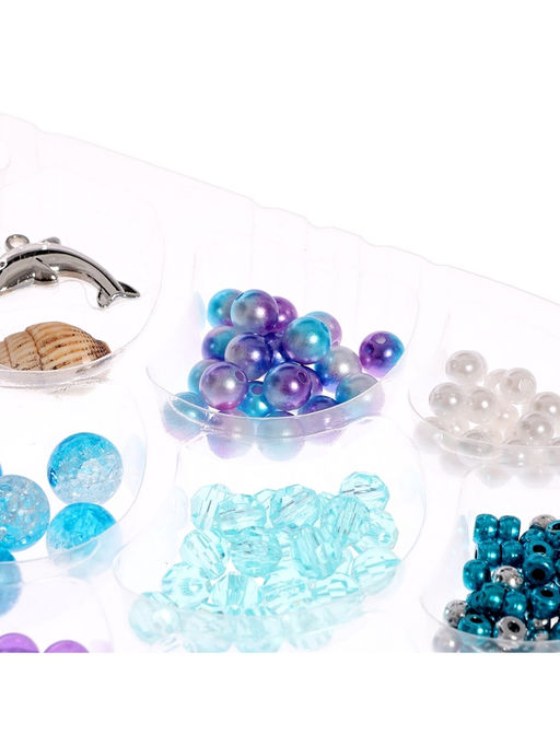 Набор для творчества Создай украшение: Русалочка, 12 видов бусин, 5 шармов