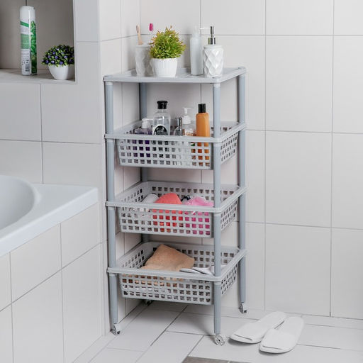 Этажерка для овощей 3-х секц+1полка "Элиза" 420*290*880мм арт.С12406