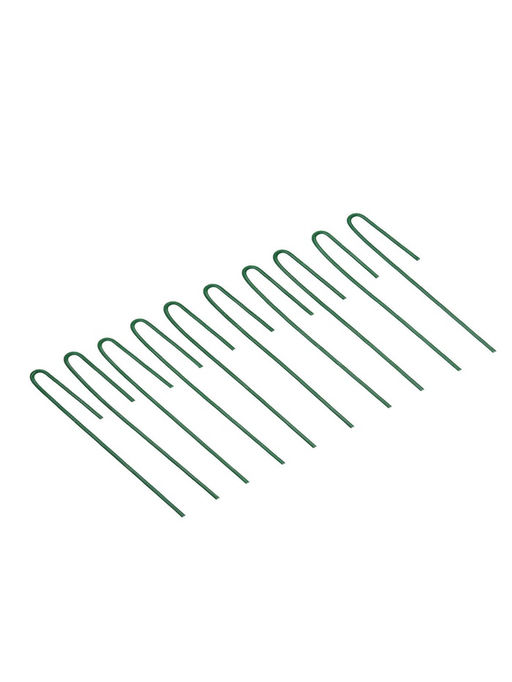 Цена за 2 шт. Колышек универсальный, h=20 см, ножка d=0.3 см, набор 10 шт., зелёный, Greengo фото 3