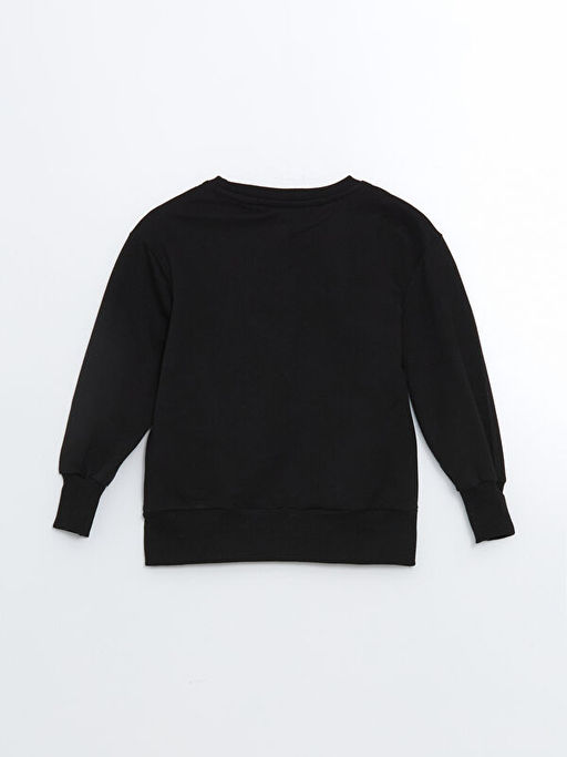 Bisiklet Yaka Bask?l? K?z Bebek Sweatshirt - Waikiki фото 2