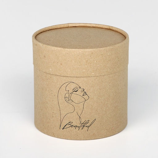 Шляпная коробка из крафта Beautiful, 12 х 12 см - Дарите счастье фото 3