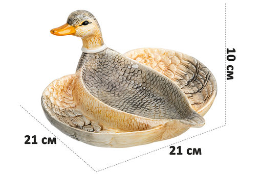 Тарелка 21*21*10 см Уточка - Elan gallery фото 3