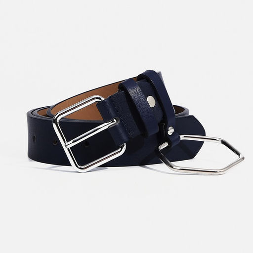 Ремень женский, ширина 3 см, винт, пряжка металл, цвет синий - Simaland фото 3