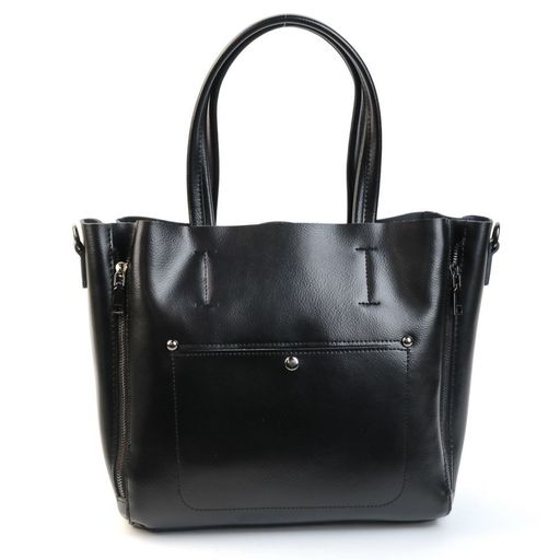 Женская кожаная сумка тоут 8650 Блек - Cidirro фото 2