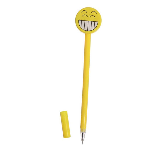 Цена за 12 шт. Ручка - прикол гелевая «Смайл», МИКС