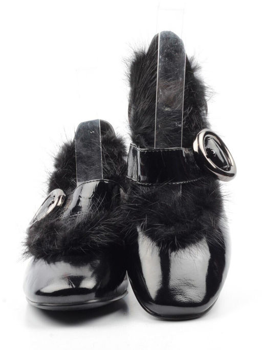 03-N18116P-2 BLACK LAC Полуботинки женские (натуральная кожа, лакированная)