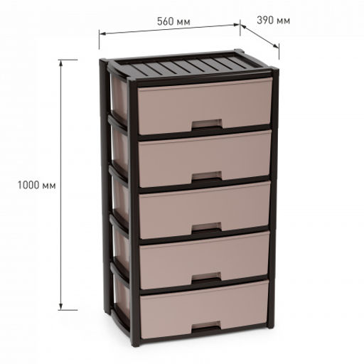 Комод "Колорит" 5-ти секцион. широкий (венге) М8762