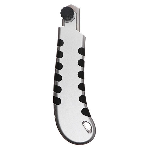 Нож канцелярский 18 мм, металлический, 6 штук лезвий, Zinc-alloy, TOP