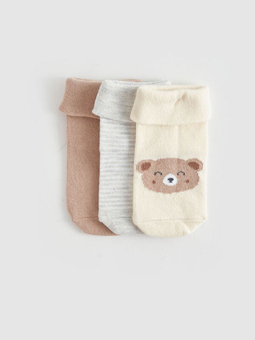 Desenli Erkek Bebek Soket ?orap 3l? - Waikiki фото 2