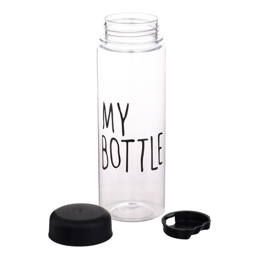 Бутылка для воды My bottle, 500 мл, 19.5×6 см, чехол в комплекте, черная