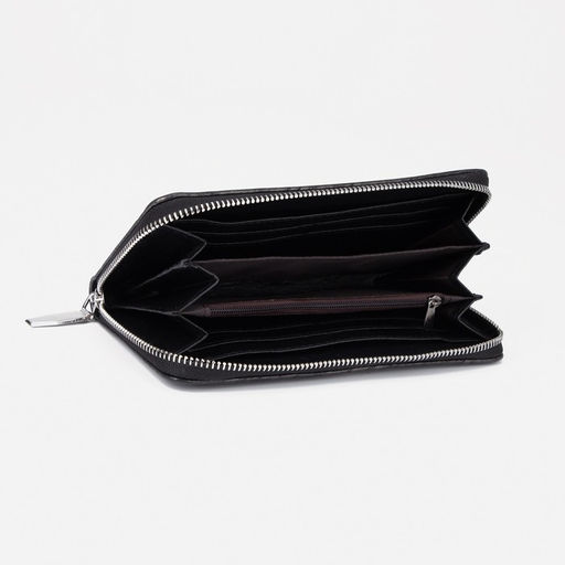 Кошелёк на молнии, цвет чёрный - Simaland фото 3