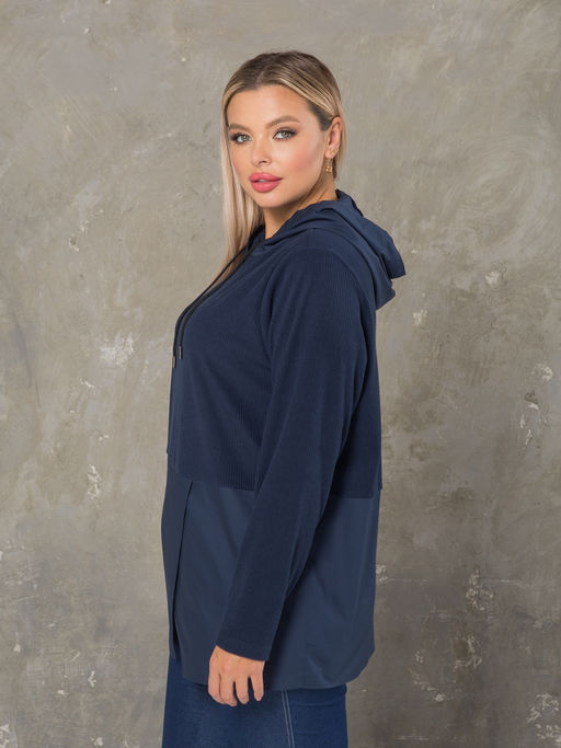 Блузка 1440 темно-синий - Novita фото 3