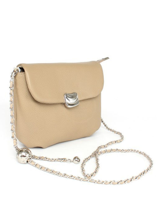 Сумка женская натуральная кожа GU 2066-99147, 1отд+карм/перег, плечевой ремень, капучино SALE 261152