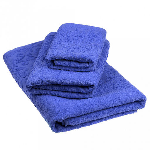 Полотенце махровое Гармония 50х90см, гладкокрашенное, 350г/м2, темно-голубой (Россия) - Домашняя мода фото 3