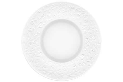 Тарелка глубокая Elan Gallery Веточки-цветочки фарфор 25×25×5.5 см фото 12