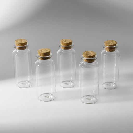 Баночки для хранения бисера d=3×7.3 см, 5 шт.