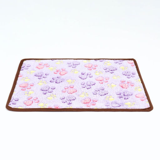 Коврик для отдыха животных, двусторонний (флис+ротанг), 40 х 30 см, сиреневый - Пижон фото 2