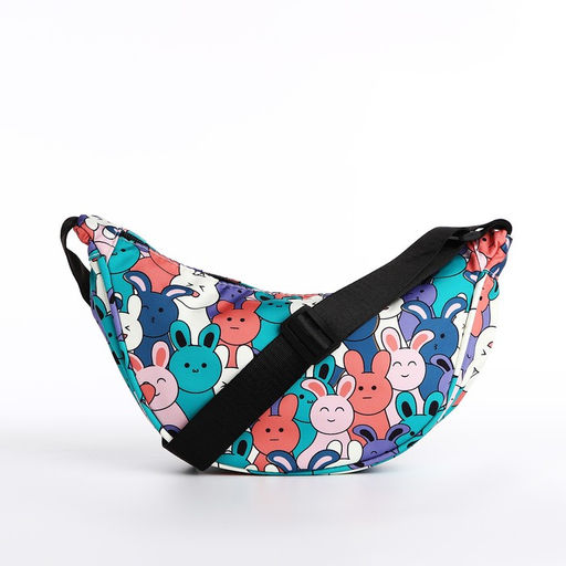 Сумка молодёжная на молнии, цвет разноцветный/зелёный - Simaland фото 5