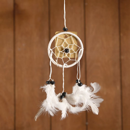 Ловец снов «Гармония», 6×0.5×20 см, белый