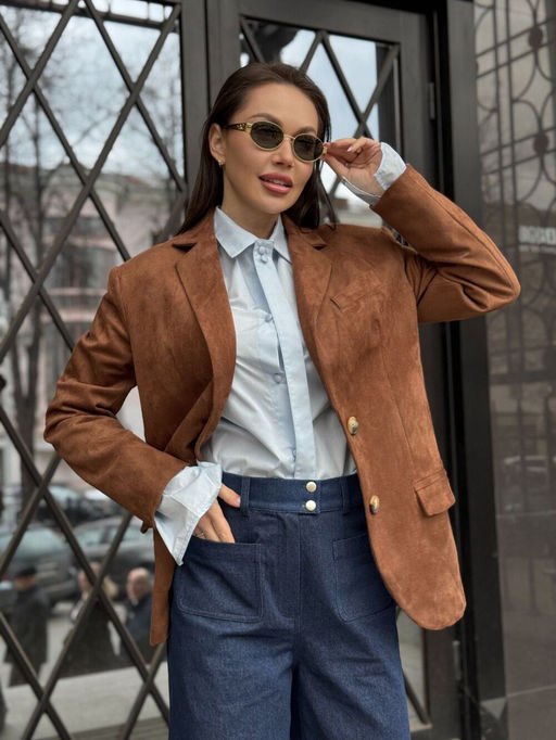 Жакет AURA 1138-176 теплая карамель