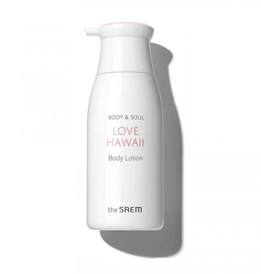 Лосьон для тела с экстрактом цветов гибискуса THE SAEM Body & Soul Love Hawaii Body Lotion, 395ml