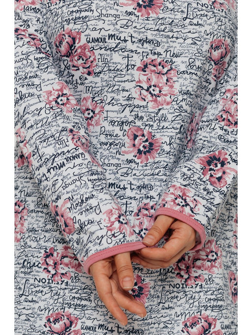 Мальва плюс пижама женская (сухая роза) - Lovetex фото 4