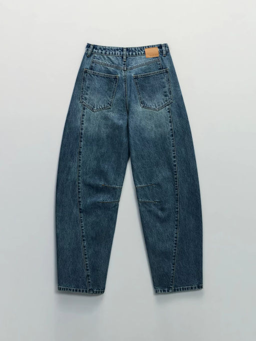 Джинсы barrel со средней посадкой / Zarina  фото 8