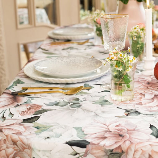 Скатерть «Доляна. Пионы», 145×215±3 см